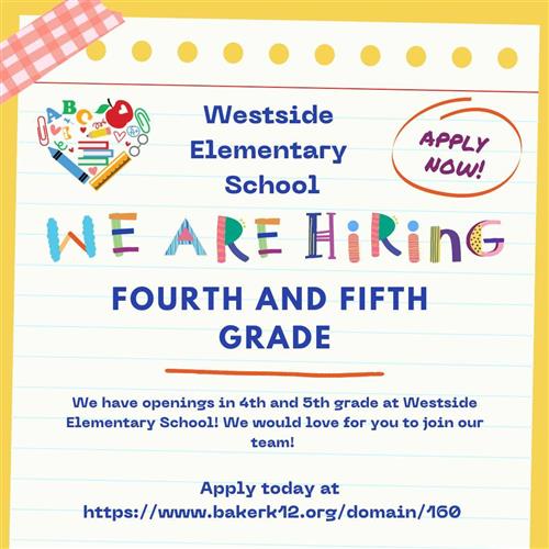 We're Hiring at WES!